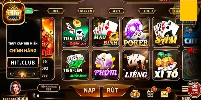 Độc quyền các mục game hot chỉ có tại Hit Club