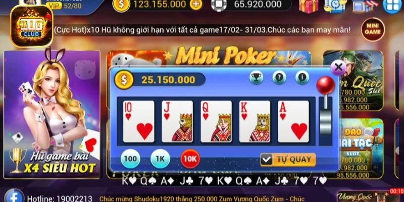 Hướng dẫn chơi poker mini